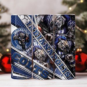 COLTS Indianapolis Football Mascot Tumbler  Stainless steel cup NWT HP